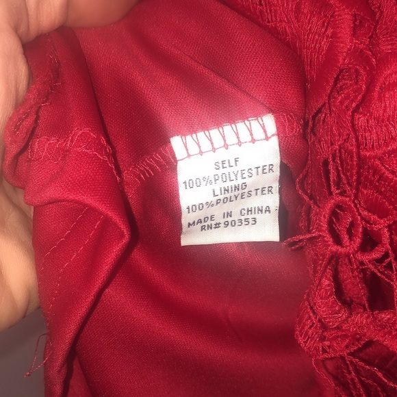 🔥J GEE RED LACE DRESS - Picture 7 of 7